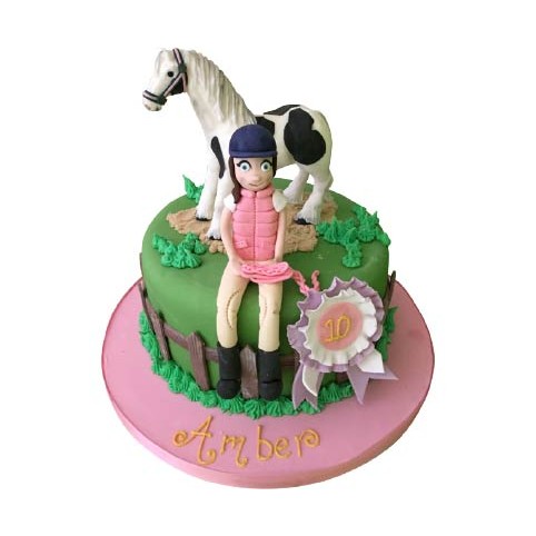 Whimsical Horse Cake | Fun Birthday Cakes for Equestrian Fan