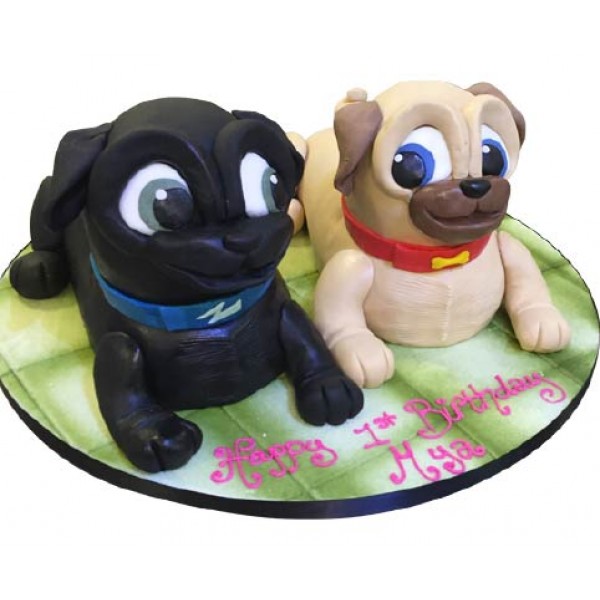 Puppy dog pals cake | Puppy birthday cakes, Dog cakes, 3rd birthday cakes